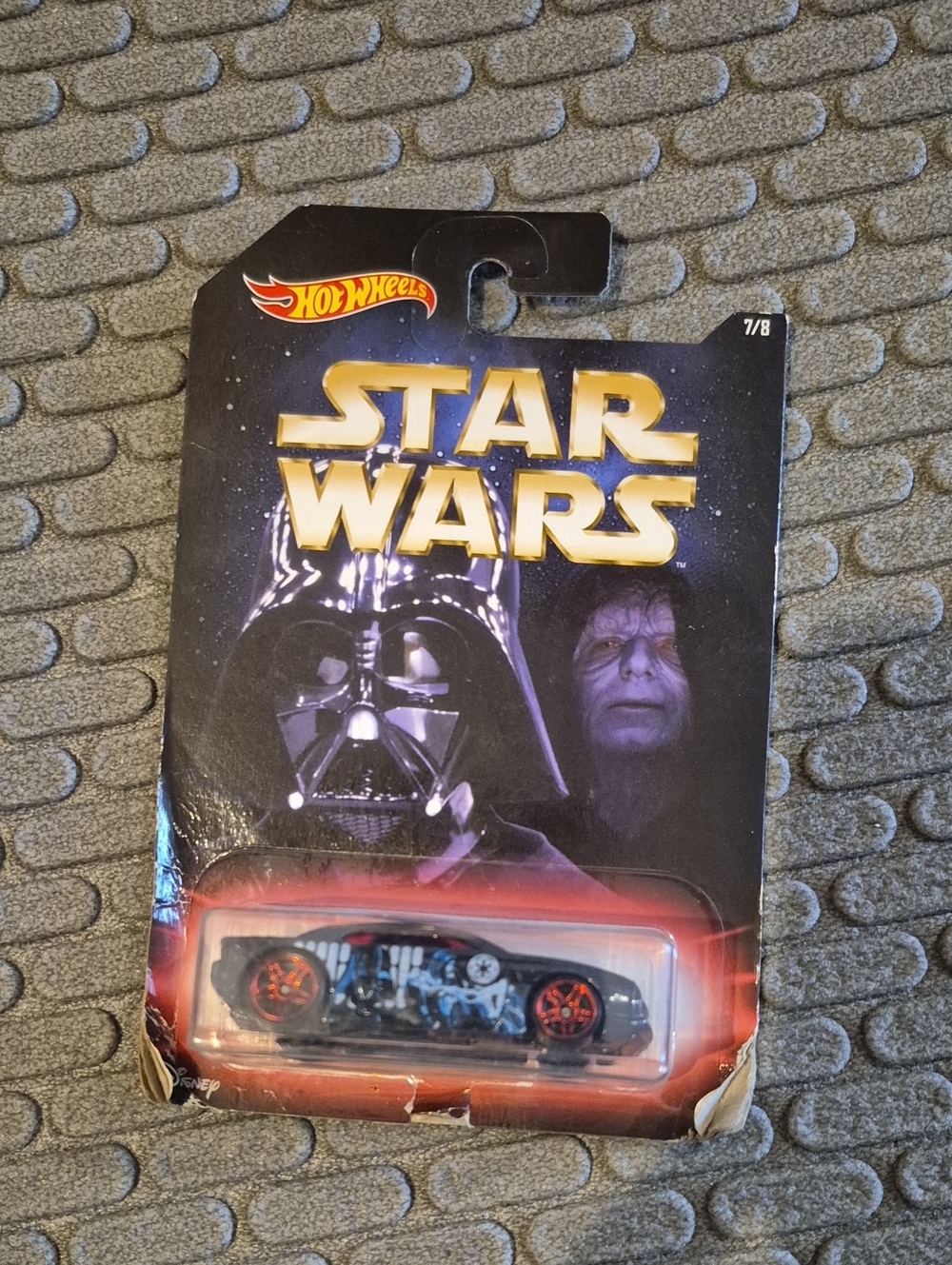 Star Wars Die-Cast Toy Car - Black with Red Wheels 2016 7/8 Hot Wheels